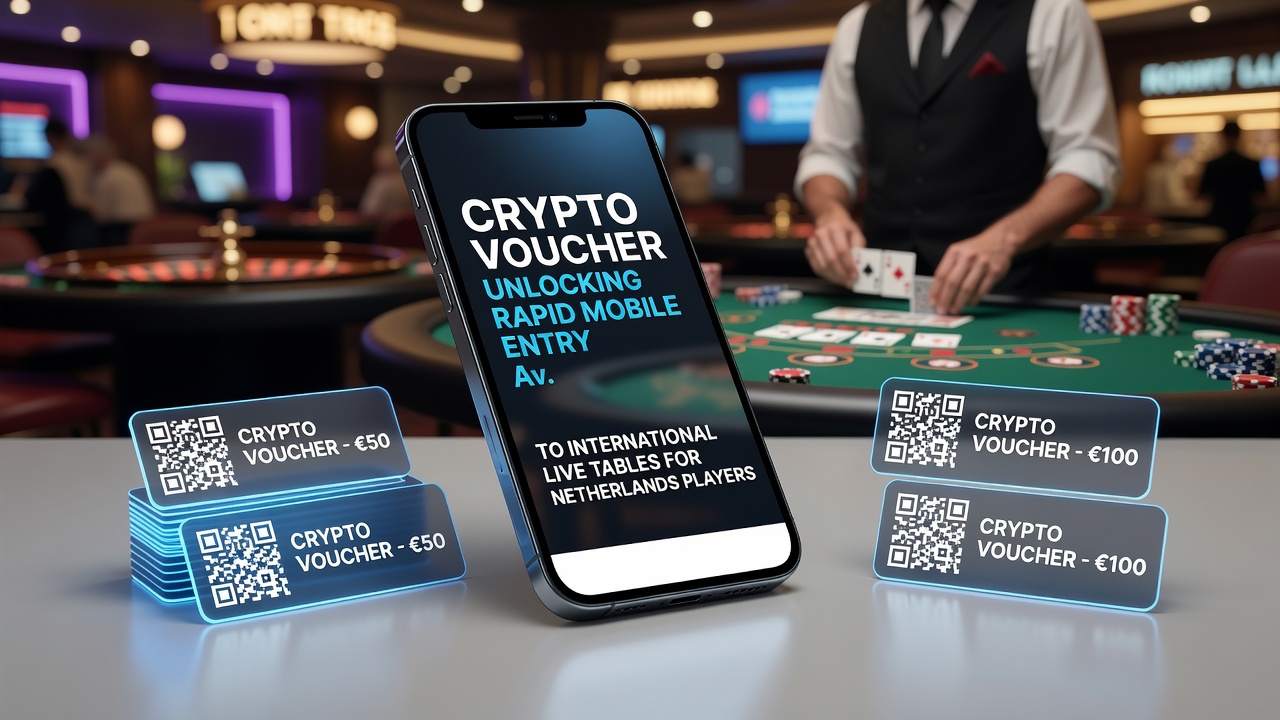 Mobiele live dealer spellen en crypto voucher transacties