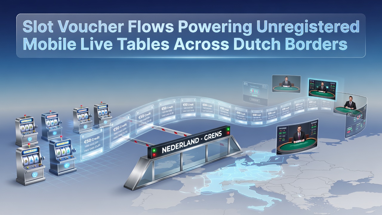 Voucherstromen in mobiele slot systemen die live tafels over grenzen heen ondersteunen